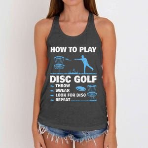 Best Disc Golf For  Disc Golf Tournament Player Women's Knotted Racerback Tank