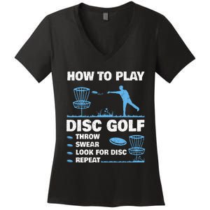 Best Disc Golf For  Disc Golf Tournament Player Women's V-Neck T-Shirt