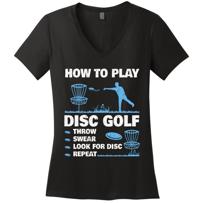 Best Disc Golf For  Disc Golf Tournament Player Women's V-Neck T-Shirt