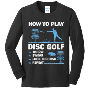 Best Disc Golf For  Disc Golf Tournament Player Kids Long Sleeve Shirt