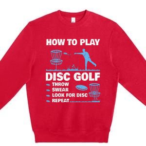 Best Disc Golf For  Disc Golf Tournament Player Premium Crewneck Sweatshirt