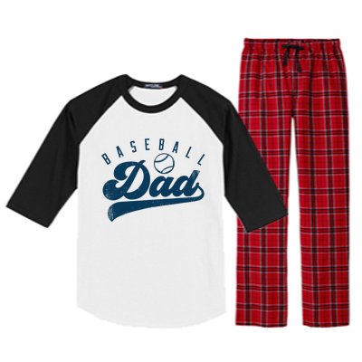 Baseball Dad Gifts Daddy Father's Day Raglan Sleeve Pajama Set