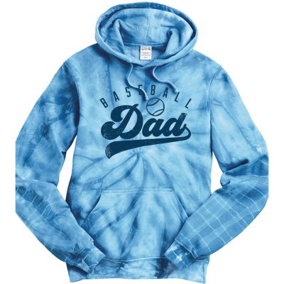 Baseball Dad Gifts Daddy Father's Day Tie Dye Hoodie