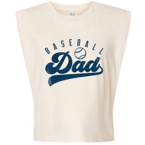 Baseball Dad Gifts Daddy Father's Day Garment-Dyed Women's Muscle Tee