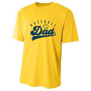 Baseball Dad Gifts Daddy Father's Day Youth Performance Sprint T-Shirt