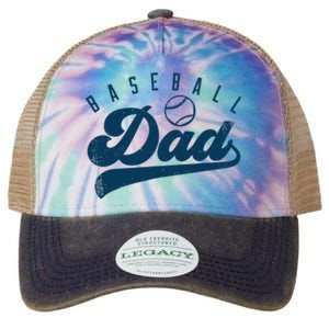 Baseball Dad Gifts Daddy Father's Day Legacy Tie Dye Trucker Hat