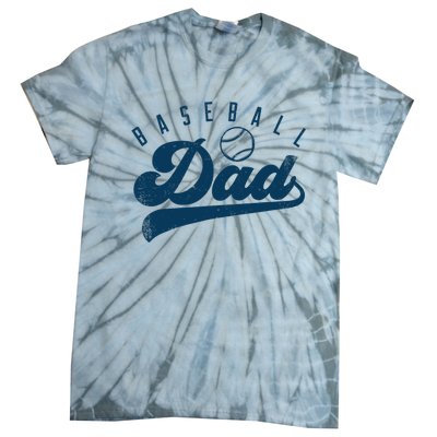 Baseball Dad Gifts Daddy Father's Day Tie-Dye T-Shirt