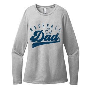 Baseball Dad Gifts Daddy Father's Day Womens CVC Long Sleeve Shirt