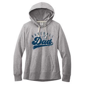 Baseball Dad Gifts Daddy Father's Day Women's Fleece Hoodie