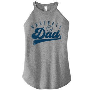 Baseball Dad Gifts Daddy Father's Day Women's Perfect Tri Rocker Tank