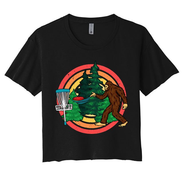 Bigfoot Disc Golf Funny Disc Golf Crop Top