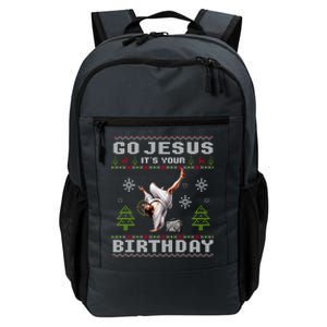 Break Dance Go Jesus ItS Your Birthday Merry Christmas Day Cool Gift Daily Commute Backpack