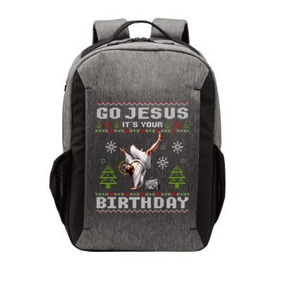 Break Dance Go Jesus ItS Your Birthday Merry Christmas Day Cool Gift Vector Backpack