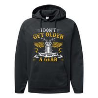 Bikers DonT Get Older Motorcycle Funny Biker Performance Fleece Hoodie