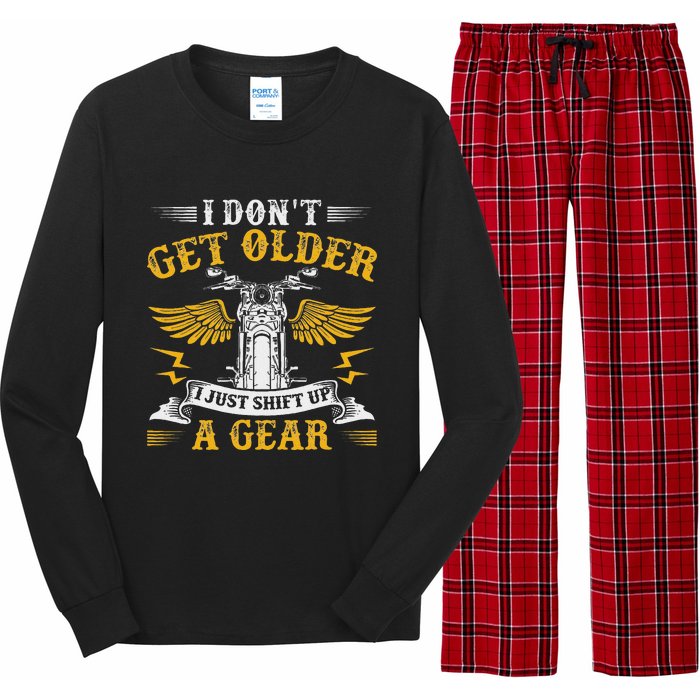 Bikers DonT Get Older Motorcycle Funny Biker Long Sleeve Pajama Set