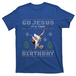 Break Dance Go Jesus It's Your Birthday Merry Christmas Day  T-Shirt