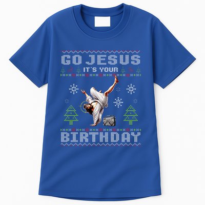 Break Dance Go Jesus It's Your Birthday Merry Christmas Day  Tall T-Shirt