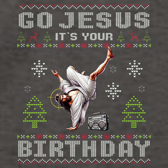 Break Dance Go Jesus It's Your Birthday Merry Christmas Day  Vector Backpack