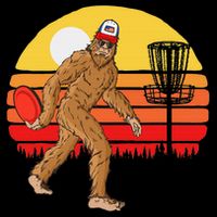 Bigfoot Disc Golf Cryptid Sasquatch Disc Golfer Tall T-Shirt