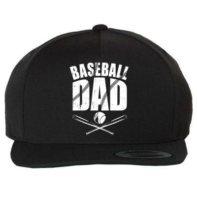 Baseball Dad Great Gift Wool Snapback Cap