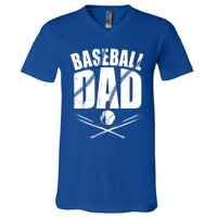 Baseball Dad Great Gift V-Neck T-Shirt