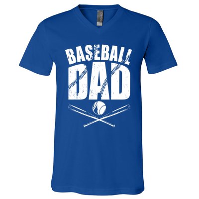 Baseball Dad Great Gift V-Neck T-Shirt