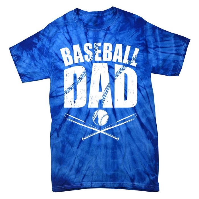 Baseball Dad Great Gift Tie-Dye T-Shirt