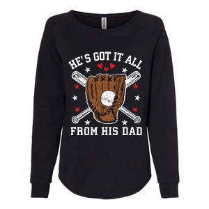 Baseball Dad Gift Womens California Wash Sweatshirt