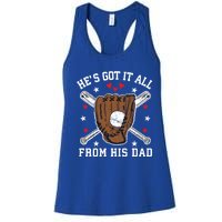 Baseball Dad Gift Women's Racerback Tank