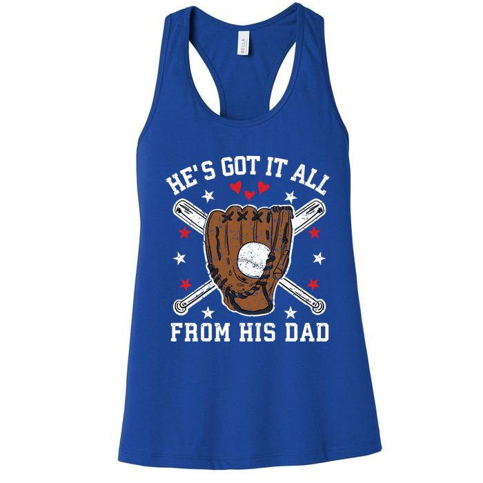 Baseball Dad Gift Women's Racerback Tank