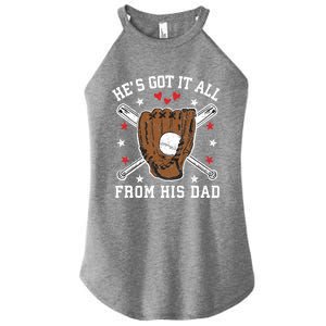 Baseball Dad Gift Women's Perfect Tri Rocker Tank