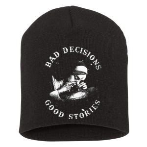 Bad Decisions Good Stories Nun Smoking Unholy Drug Nun Short Acrylic Beanie