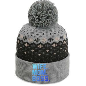 Boss Day Great Gift Wife Mom Boss Mama MotherS Day Birthday Gift The Baniff Cuffed Pom Beanie