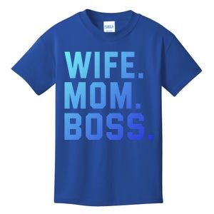 Boss Day Great Gift Wife Mom Boss Mama MotherS Day Birthday Gift Kids T-Shirt