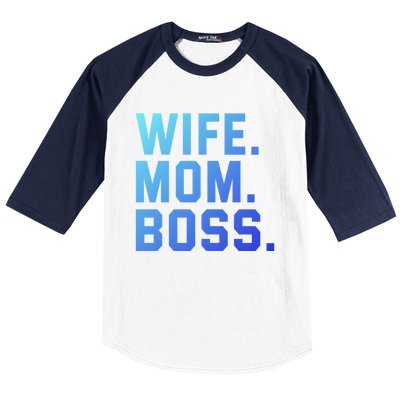 Boss Day Great Gift Wife Mom Boss Mama MotherS Day Birthday Gift Baseball Sleeve Shirt