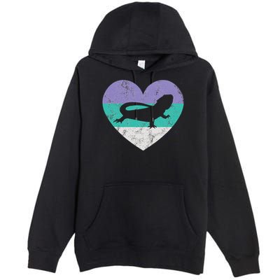 Bearded Dragon Gif For Women & Girls Retro Cute Premium Pullover Hoodie