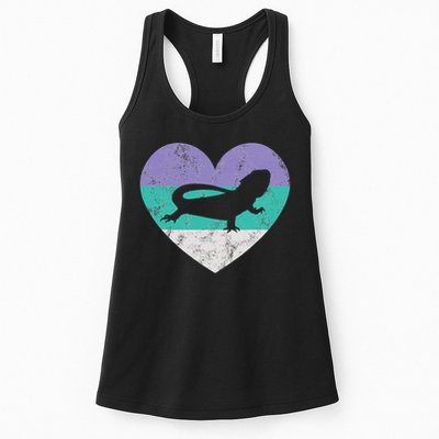 Bearded Dragon Gif For Women & Girls Retro Cute Womens Tank Top