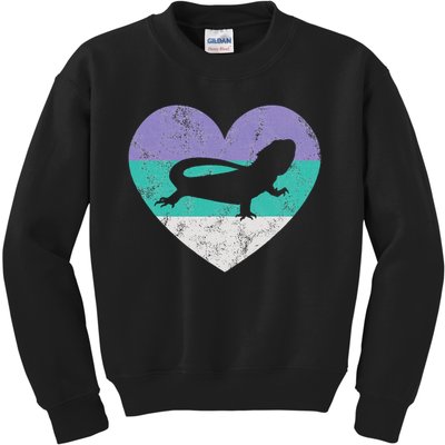 Bearded Dragon Gif For Women & Girls Retro Cute Kids Sweatshirt