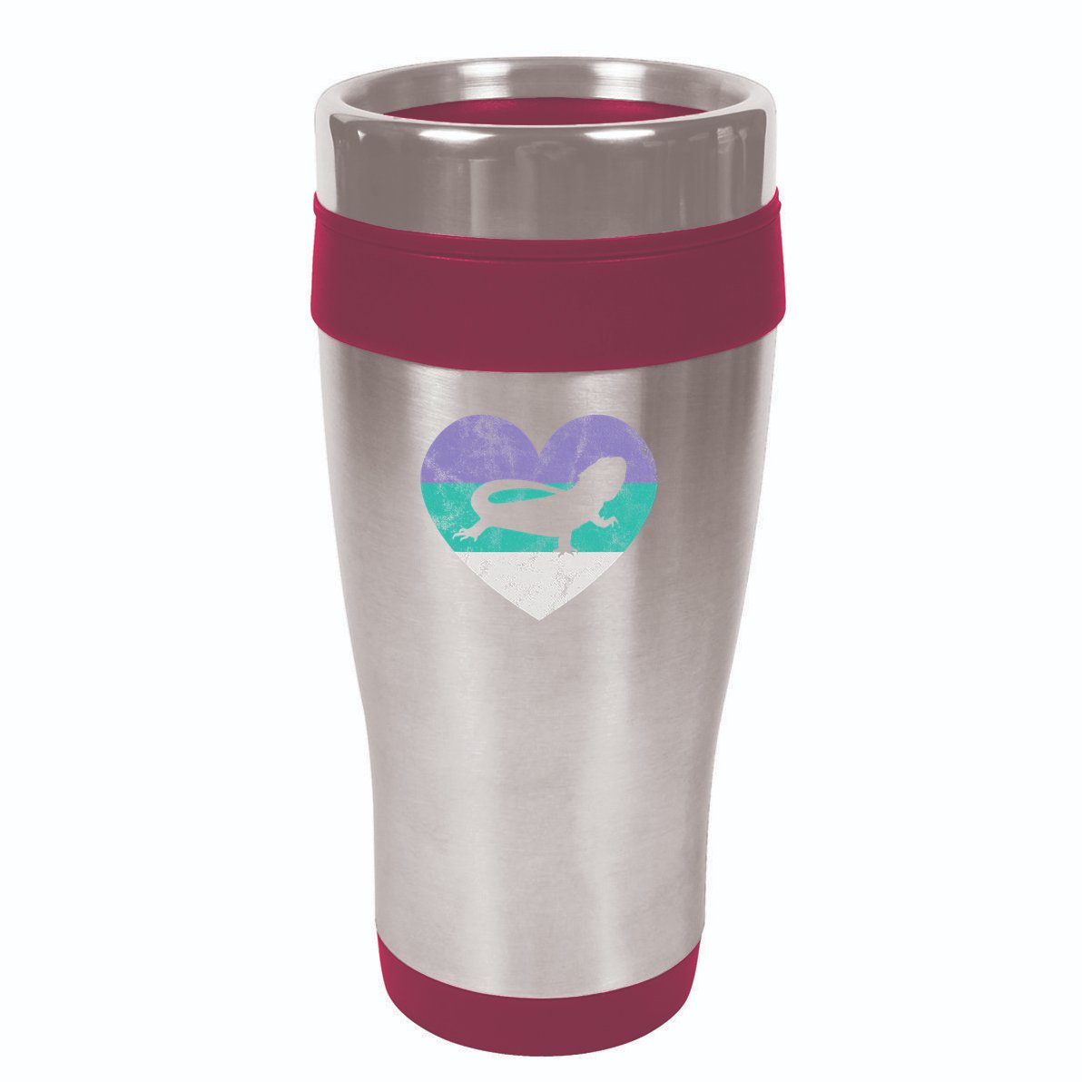 Bearded Dragon Gif For Women & Girls Retro Cute 16oz Travel Tumbler