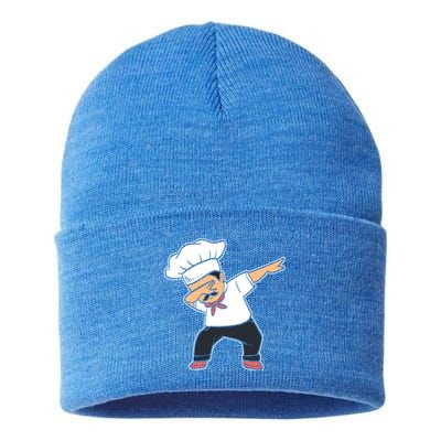 Baker Dabbing Head Chef Meaningful Gift Sustainable Knit Beanie