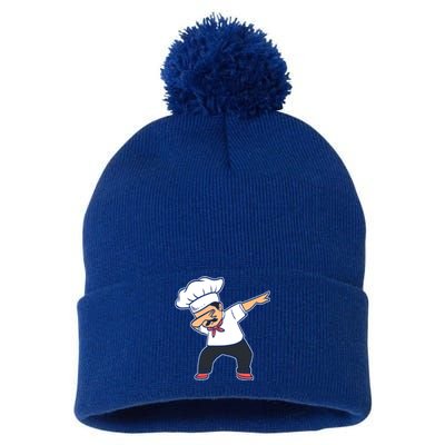 Baker Dabbing Head Chef Meaningful Gift Pom Pom 12in Knit Beanie