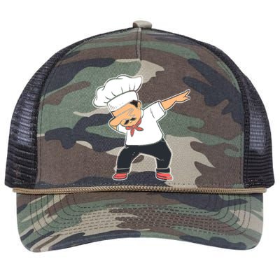 Baker Dabbing Head Chef Meaningful Gift Retro Rope Trucker Hat Cap