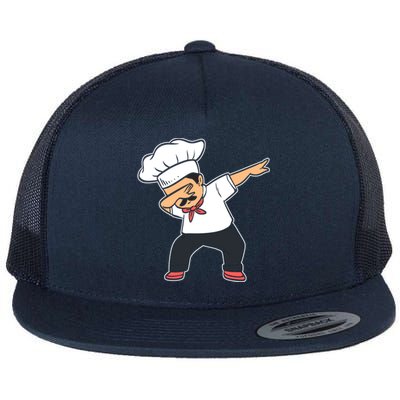 Baker Dabbing Head Chef Meaningful Gift Flat Bill Trucker Hat