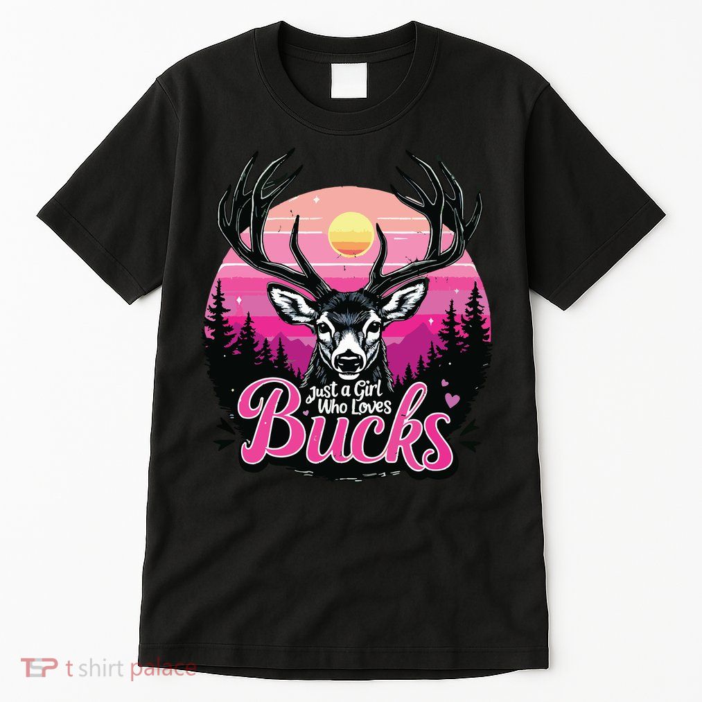 Buck Deer Hunting Hunter Girl Vintage Hunt Tall T-Shirt