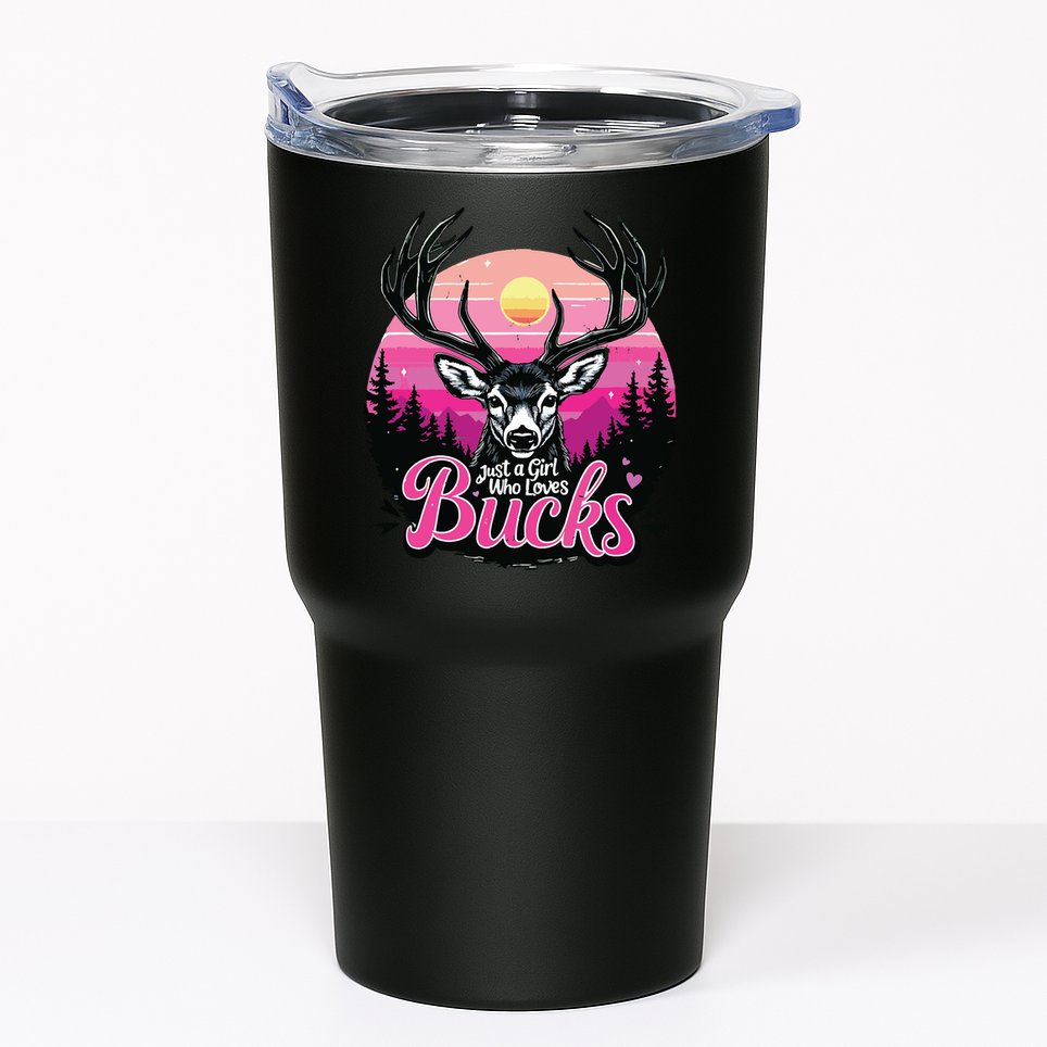 Buck Deer Hunting Hunter Girl Vintage Hunt Tumbler