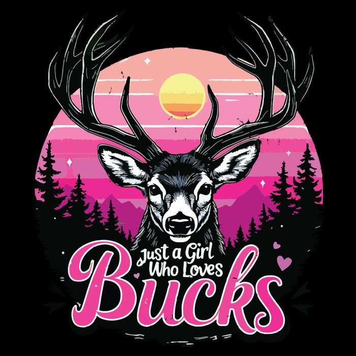 Buck Deer Hunting Hunter Girl Vintage Hunt Kids Hoodie
