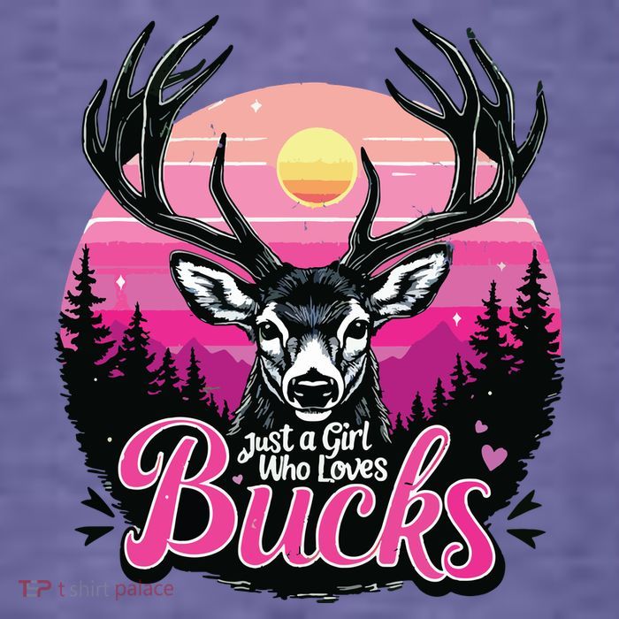 Buck Deer Hunting Hunter Girl Vintage Hunt T-Shirt