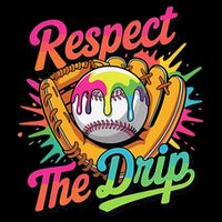 Baseball Drip Home Plate Ice Cream Respect The Drip City Backpack