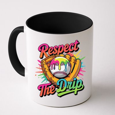 Baseball Drip Home Plate Ice Cream Respect The Drip Mug