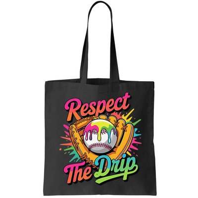 Baseball Drip Home Plate Ice Cream Respect The Drip Bag